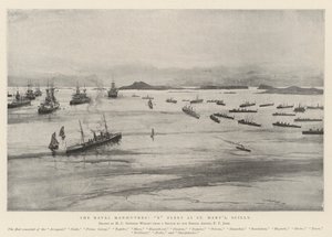 Die Marine-Manöver, X Flotte bei St. Mary