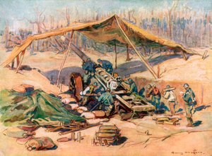 Französische Artilleriestellung, Frankreich