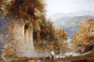Romantische Landschaft, ca. 1849