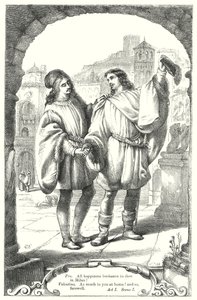 Die zwei Herren aus Verona (Gravur)