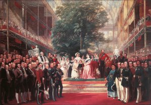 Königin Victoria eröffnet die Große Ausstellung im Hyde Park