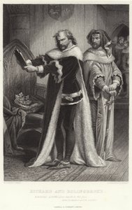 Richard und Bolingbroke, König Richard II, Akt IV, Szene I von Henry Courtney Selous
