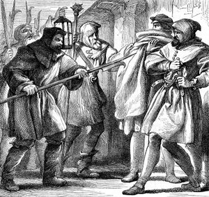 Szene aus Shakespeares Viel Lärm um nichts, 1870 von Henry Courtney Selous