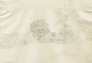 Eccleshall Village: Federzeichnung, undatiert [1788-1855]