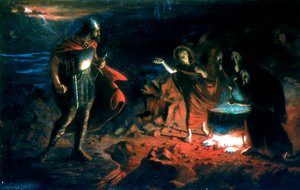 Macbeth und die Hexen, spätes 19. Jahrhundert