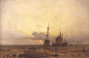 Küstenszene, Abend von Henry Dawson
