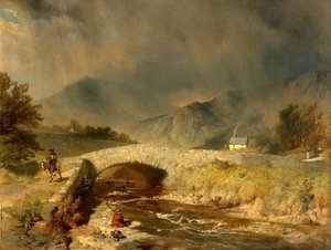 Stürmisches Wetter bei Ambleside, Cumbria, 1846 von Henry Dawson