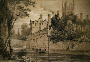 Magdalen College - Ein Blick auf den Cherwell in Richtung der Brücke