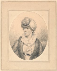 Porträt einer jungen Dame mit Turban