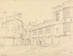 Galerie von Königin Elizabeth und Tor des Schwarzen Prinzen, Windsor von Henry Edridge