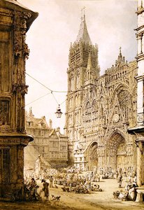 Kathedrale von Rouen, Westfront von Henry Edridge