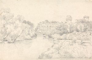 Warwick Castle von der neuen Brücke