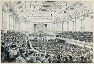 Free Trade Hall, Innenansicht, Oratorienacht