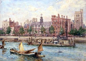 Lambeth Palace von der Brücke von Henry Edward Tidmarsh