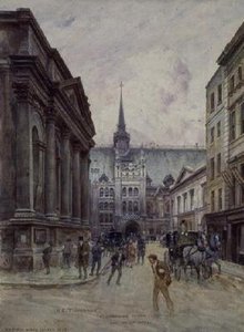 St. Lawrence Jewry und die Guildhall von Henry Edward Tidmarsh