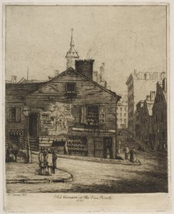Alte Häuser in den "Five Points", 1870, aus "Scenes of Old New York" von Henry Farrer