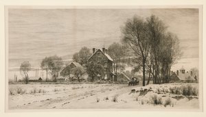 Der Tag endet, die Nacht bricht herein: Ein Nachmittag im Februar von Henry Farrer