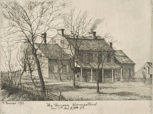 Das Harsen-Anwesen, Ecke 10th Avenue und 70th Street aus Szenen des alten New York, 1876 von Henry Farrer