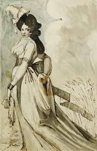 Eine Dame geht von Johann Heinrich Füssli