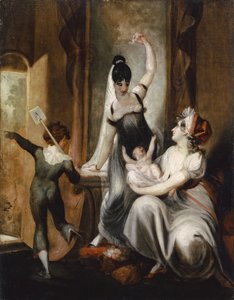 Eine Mutter mit ihrer Familie auf dem Land, 1806-7 von Johann Heinrich Füssli
