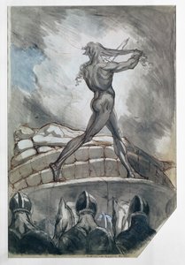 Achilles opfert sein Haar für Patroklos, 1800-5 von Johann Heinrich Füssli