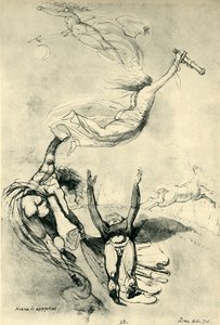 Toter Held mit Göttinnen, 1778, 1943 von Johann Heinrich Füssli