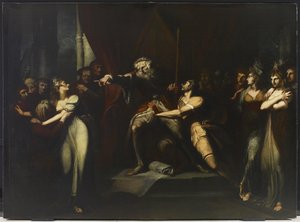 Lear verbannt Cordelia von Johann Heinrich Füssli
