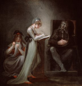 Milton diktiert seiner Tochter von Johann Heinrich Füssli