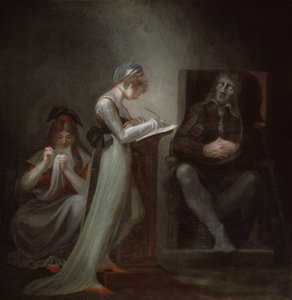 Milton diktiert seiner Tochter, 1794 von Johann Heinrich Füssli