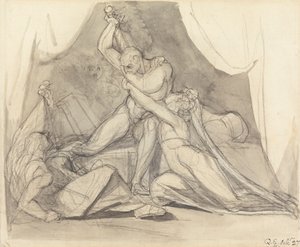 Percival befreit Belisane vom Zauber von Urma von Johann Heinrich Füssli