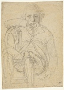 Porträt von Fuseli (recto); Skizze einer Hand (verso) von Henry Fuseli