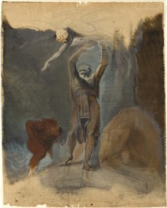 Prospero, Miranda, Caliban und Ariel