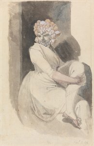 Studie einer sitzenden Frau