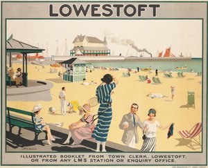 Plakatwerbung für Lowestoft von Henry George Gawthorn