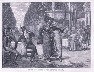 Beaus und Belles der Regency-Periode von Henry Gillard Glindoni