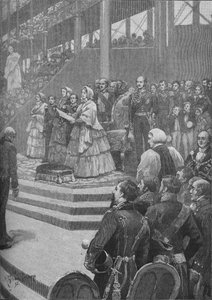 Die Königin eröffnet den Kristallpalast, 1892 von Henry Gillard Glindoni
