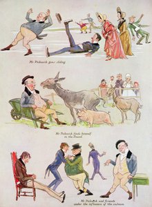 Karikaturen von Mr. Pickwick aus 