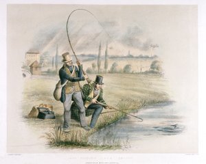 Jack Fishing, Lea Bridge, aus einer Serie von sechs Bildern des 