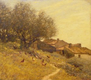 Ein Dorf am Hang in der Provence