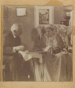 Hardinge Hay Cameron und Lady Dalrymple spielen Schach von Henry Herschel Hay Cameron