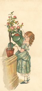Die Prinzessin im Garten (Farblithographie) von Henry Hetherington Emmerson