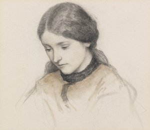 Kopf eines Mädchens von Henry Holiday