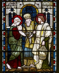 Kirkstall, St. Stephan, Die Darstellung, ca. 1870 von Henry Holiday