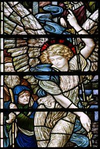 Romsey Abbey, Der Teich von Bethesda (Detail), Engel