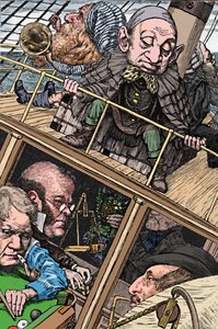 Die Crew war komplett. Aus Die Jagd nach dem Schnark von Lewis Carroll, 1874-1876, 1923 von Henry Holiday