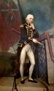Porträt von Konteradmiral Cuthbert Collingwood, zweiter Befehlshaber von Horatio Nelson in der Schlacht von Trafalgar (1805) von Henry Howard