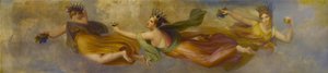 Die Horae oder Jahreszeiten (früher als drei angenommen), die ihre verschiedenen Produktionen verbreiten, 1834