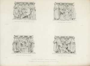 Skulpturen auf dem Podium des Albert Memorial von Henry Hugh Armstead