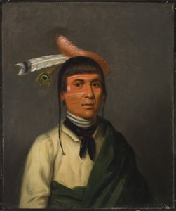No-Tin (Wind), ein Anführer der Ojibwe von Henry Inman