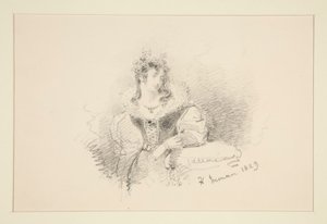 Porträt einer Frau von Henry Inman